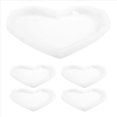 thumbnail image 1 of 5 Piezas Moldes de Posavasos de Silicona para Alfombrillas de Copa de Resina, Moldes de FundicióN Epoxi Moldes de Posavasos de CorazóN con Borde de Diamante, 1 of 5