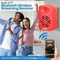 thumbnail image 3 of Pyle Indoor Outdoor Speakers Pair - 300 Watt Dual Waterproof 4” 2-Way Full Range Speaker System RED, 3 of 7