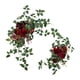 thumbnail image 1 of 2 piezas de flores de arco de boda, rosas artificiales, guirnalda de flores, hermosa decoración decorativa Rojo, 1 of 9