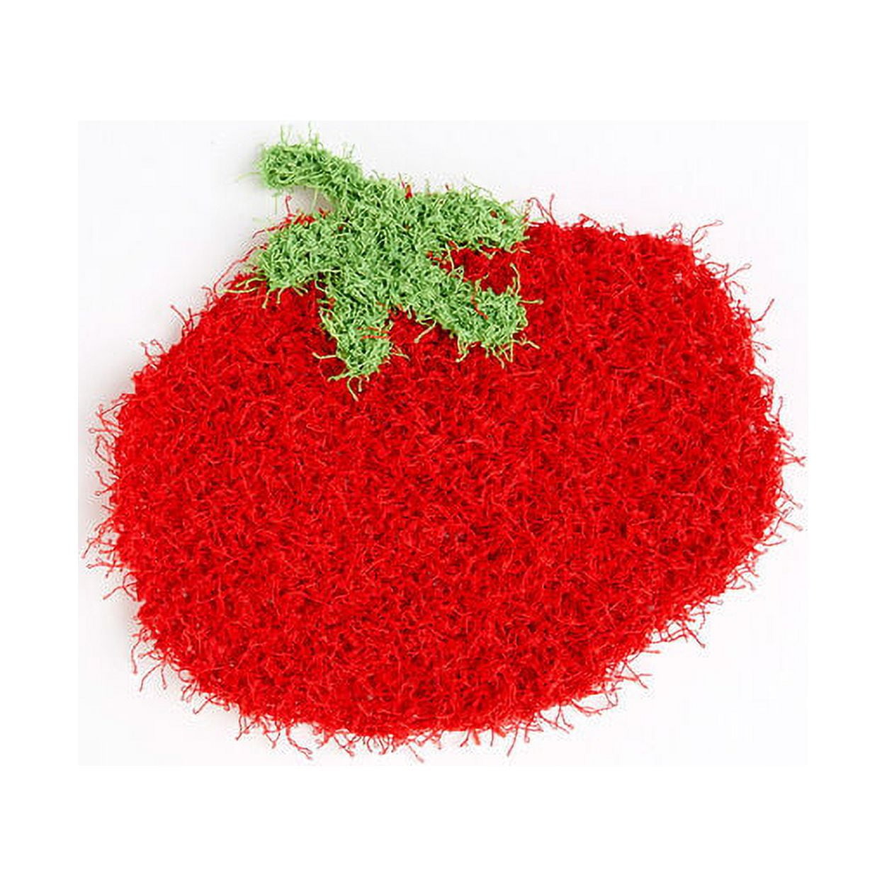 Red Heart Scrubby 4 Medium Polyester Yarn, Cherry 3.5oz/100g, 92 Yards (6 Pack)