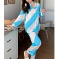 thumbnail image 3 of Richie House Pajamas Set Long Sleeve Womens Button Down Sleepwear Soft Pj Set S-L RHW4033, 3 of 3
