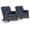 Brown/Navy, variant on Giantfurnni Wicker Patio Rocking Chairs Set of 2,High Back Rocking Chair with Cushions, Patio Rocker Chair Set for Porch,Blacony,Yard