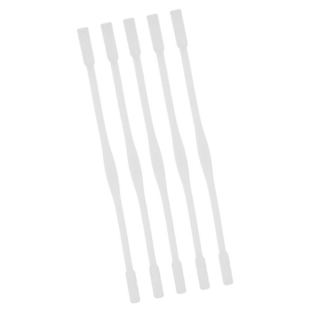 Juego de 5 correas para gafas - Correas de silicona universales para gafas deportivas infantiles Blanco