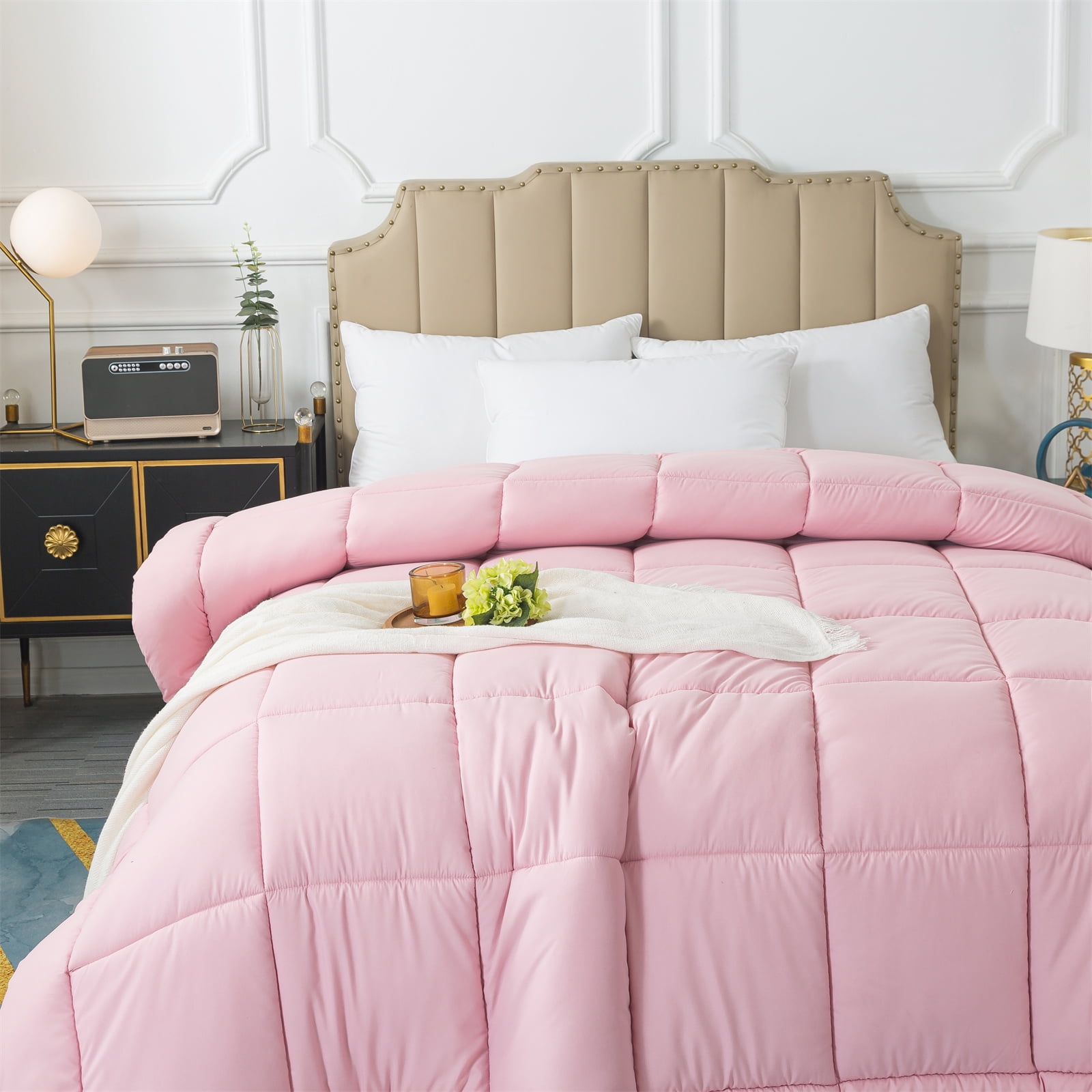 IGI King Comforter, Pink | All Season Hotel Down Alternative Duvet Insert, Adult, Unisex, 102x90in
