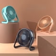 thumbnail image 4 of Topboutique USB Small Desk Fan,5 in Portable Fans,Table Cooling Fan,Personal Table Fan,Powered by USB,Quiet Operation and Rotate, for Home,Office, Bedroom,Orange, 4 of 8