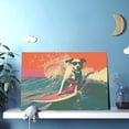 thumbnail image 6 of 12x18 inch Bathroom Decorative Painting Surfing Puppy,Apartment Bathroom,Cafes,Lounge Wall Decor Canvas Painting,Exquisite Surfing Dog Art Decorative Prints,Gifts For Surfing & Dog Enthusiast, 6 of 6