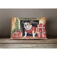 thumbnail image 3 of Carolines Treasures DAC1306PW1216 16 x 12 in. Unisex English Bulldog Christmas Fabric Decorative Pillow, 3 of 4