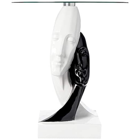 T06 - End Table - Black / White