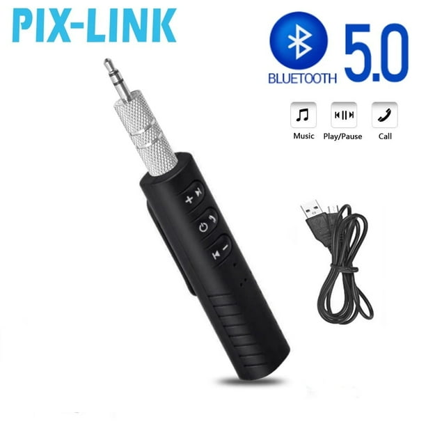 Receptor y transmisor de audio Bluetooth para coche 5.0, altavoz para coche sin controlador, 3,5 mm AUX, Bluetooth para coche