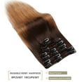 thumbnail image 6 of SEGO Clip in Hair Extensions 100% Real Remy Human Hair Full Head Straight Balayage Hair 8-24 inch, 6 of 10
