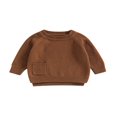 thumbnail image 1 of Pull Tricoté pour Enfants Décontracté Chaud à Manches Longues avec Poche, 1 of 9