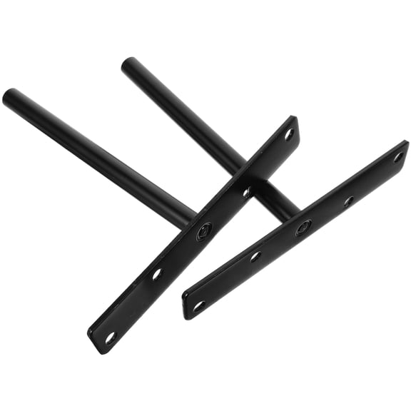 2-Pack Heavy Duty Metal Wall Shelf Brackets for Home, Garage, Kitchen, Office Storage and Shelving Support