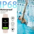 thumbnail image 7 of 1.47" Fitness Tracker Smartwatch for Women Men with Multiple Sport Modes Step Counter Bluetooth Calls (Make/Answer) IP68 Waterproof, Fitness Tracker Compatible with Android/iOS, for Gifts, Pink, 7 of 7