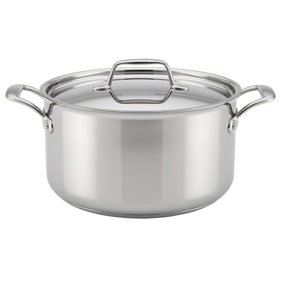 Breville Thermal Pro Clad Stainless Steel Stockpot with Lid, 8-Quart