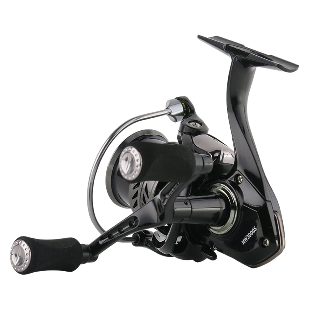 DEUKIO Dual-Handle Spinning Fishing Reel 5+1Bb Metal Line Spool Aluminum Body Ideal For Freshwater Lure Fishing Reel