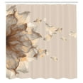 thumbnail image 2 of Ambesonne Flower Shower Curtain, Abstract Futuristic Petals, 69"Wx84"L, Champagne, 2 of 4