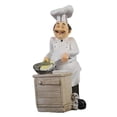 thumbnail image 3 of GROWTH TANK French Chef Figurine Kitchen Ornament Resin Cook Statue Sculpture Home Bar Decor Cooking, 3 of 8