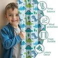 thumbnail image 3 of Blackout Kids Curtains,LightBlue Cartoon Dinosaurs Trees Stars Pattern Childrens Insulated Curtains Set Of 2,Bedroom Essentials,Toddler Room Decor 42"x54", 3 of 5
