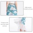 thumbnail image 2 of Cloud Stylish Chiffon Beach Skirts and Summer Dresses for Women scalloped Off Shoulder Maxi Dress Dress Beach Dresses for Women, 2 of 6