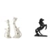 thumbnail image 1 of Figura de gato,Esculturas de gatos de pareja,figura decorativa de gato,Esculturas de parejas de gatos graciosos,estatuas de gatos pulidas,Estatua de caballo,Estatua de caballo,escultura, 1 of 8