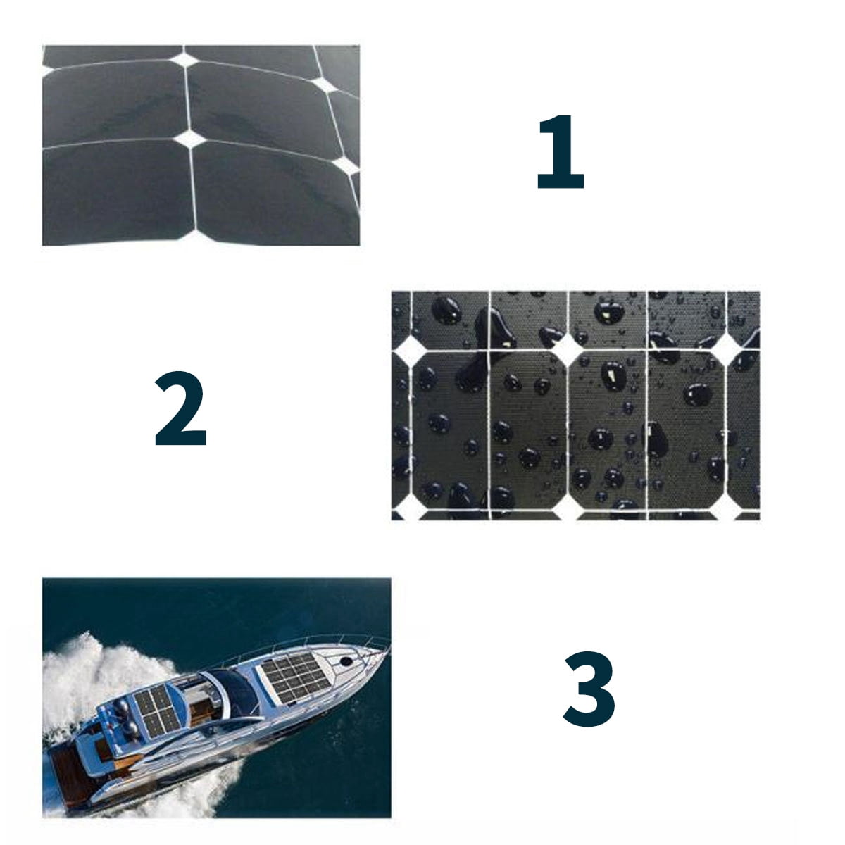30W Flexible Solar Panel Solar Cells for Car RV Boat Home Roof Van Camping Solar Battery, 10A Solar Controller Module