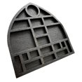 thumbnail image 3 of Estante para baratijas en miniatura, soporte para objetos coleccionables, portátil, bandeja para exhibir joyas Rock Negro, 3 of 9