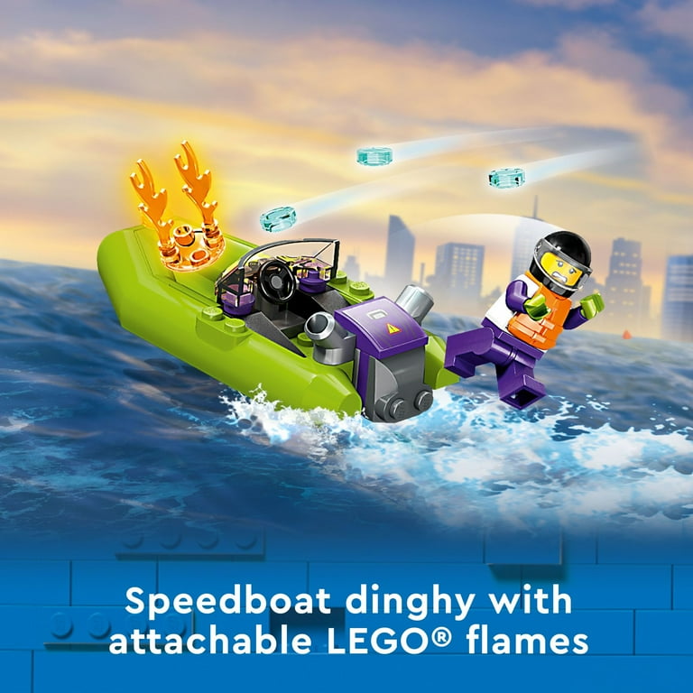 Lego firefighter boat best sale