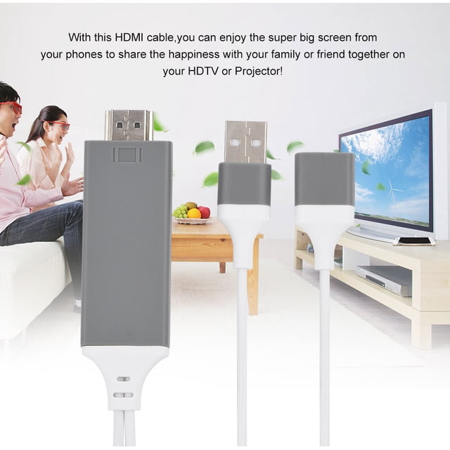 Video Signal To HD Digital Signal AV Adapter, Digital Phone To Adapter, Plug And Play, Projector For HDTV