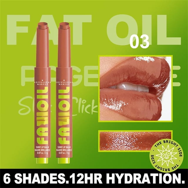 Bagmrteho Rouge à Lèvres Solide Gloss à Lèvres Gloss à Lèvres Gloss à Lèvres Rouge à Lèvres Coloré Rouge à Lèvres Huile à Lèvres 3dollar Items Rouleau Lèvres Brillant Gloss à Lèvres pour Filles Gloss à Lèvres Naturel Repulpant