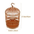 thumbnail image 6 of Aloha 1 Set Round Bird Cage Plastic Parrot Parakeet Budgie Lovebird Cockatiel Cage, 6 of 7