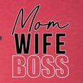 thumbnail image 5 of Wild Bobby, Mom Wife Boss Mother's Day Tri-Blend Racerback Tank Top, Vintage Red, X-Large, 5 of 6