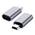 thumbnail image 1 of Adaptador USB C a Mini USB 2.0 JXMOX tipo C hembra a Mini USB 2.0 macho (paquete de 2), 1 of 5
