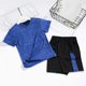 thumbnail image 4 of Odeerbi Niños Niñas Rápido Seco Running Outfit Set Color Sólido Camiseta Shorts Respirable Ropa Deportiva Atlética Para 2-13 Años, 4 of 9