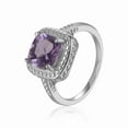 thumbnail image 2 of Pink Amethyst Cushion Statement Ring, 2 of 7