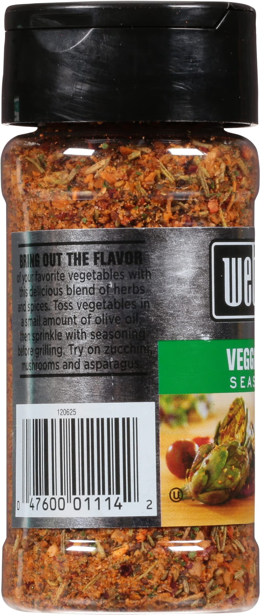 Weber Veggie Grill Seasoning, 2.25 Ounce Shaker
