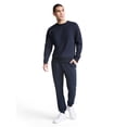 thumbnail image 3 of Champion Men’s Powerblend Crewneck Sweatshirt with “C” Logo, Standard Unisex Fit, Midweight Fleece, Sizes S-4XL, 3 of 9