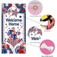 thumbnail image 3 of 1 Pc Welcome Home Decorations Homecoming Army Party Door Banner Ballons Stars Door Backdrops Patriotic Military Homecoming Army Deployment Returning Back Party Supplies 35.4x72.8 inch, 3 of 8