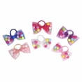 thumbnail image 2 of Bow Pom Pom Hair Ties | 4" Bow - 2Pcs | Soft Ponytail Holders with Strong Grip, 2 of 18