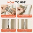 thumbnail image 2 of Fountwell Magnetic Curtain Clips – Hold Curtains Closed, Detachable Buckle, No Drill, Privacy Protection for Indoor & Outdoor Patio Curtains, 2 of 10