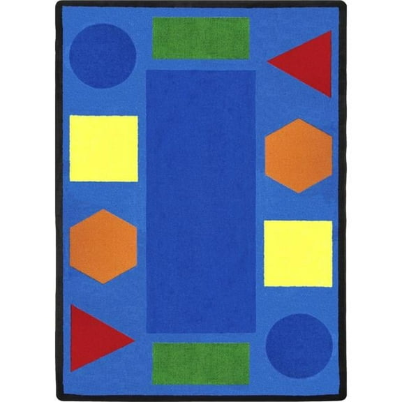 7 ft. 8 in. x 10 ft. 9 in. Sitting Shapes Kid Essentials Rectangle Rug Multicolor