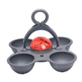 thumbnail image 3 of Temporizador de huevos para cocinar fácilmente. Capacidad para 4 huevos. Accesorios de cocina. Compacto para hervir. Gris rojo, 3 of 9