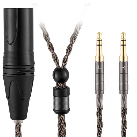 4 Pin XLR Balanced Headphone Cable Compatible with Hifiman Sundara, Susvara, Ananda, Arya, HE400SE, HE4XX, Edition XS, HE-400i 16 Core Replacement Cord (with 4 Pin XLR Balanced, 3Meters/10ft)