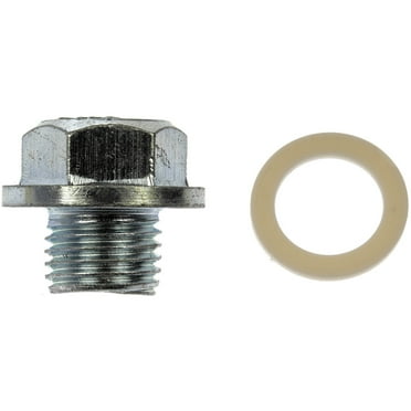 Dorman 090-075 Engine Oil Drain Plug for Specific Models, Silver (Pack of 5)