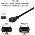 thumbnail image 4 of Haiker 25cm USB 2.0 Micro 5 Pin 5P Female to Female Socket Short Extension Adapter Cable, 4 of 6