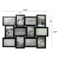 Mainstays 12Opening Linear Black Collage Picture Frame (Holds 12 4x6
