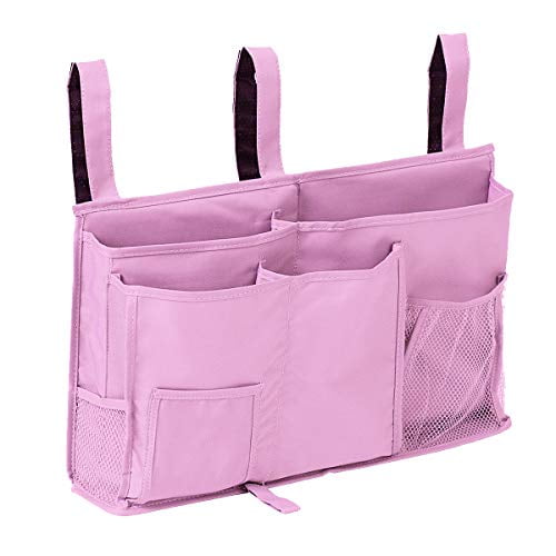 Aiduy Bedside Caddy, Hanging Storage Bag Holder Beside Organizer with 8