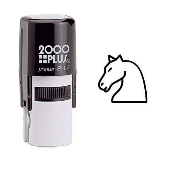 StampExpression - Knight Horse Self Inking Rubber Stamp - Black Ink (W-6798)