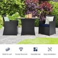 thumbnail image 2 of Kadyn Outdoor Bistro Conversation Set, Patio Furniture Sets, 3 Pieces Patio Rattan Furniture Set with Cushion and Sofa Armrest-Navy, 2 of 9