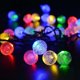 thumbnail image 3 of Cadena de luces de bola de cristal solar para jardín, patio, fiesta familiar, boda, color cálido, 9,5 m, 50 led, 3 of 5