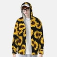 thumbnail image 6 of Rocae Sunflower 6 Print Breathable Sun Protection Hoodie Quick-Dry Lightweight Long Sleeve Hoodie Unisex Running Sports Shirt 3X-Large, 6 of 9